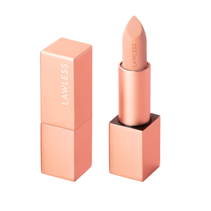 Forget the Filler Lip-Plumping Line-Smoothing Satin Cream Lipstick - Platinum