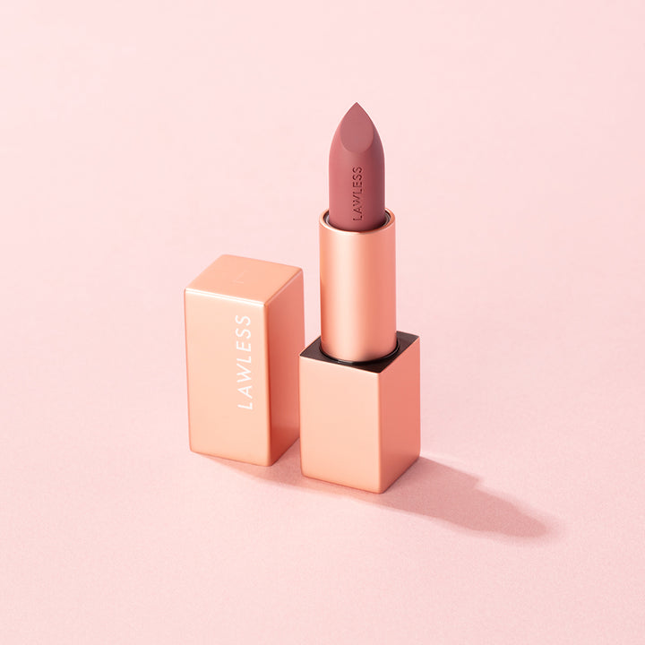 Forget the Filler Lip-Plumping Line-Smoothing Satin Cream Lipstick - Minx