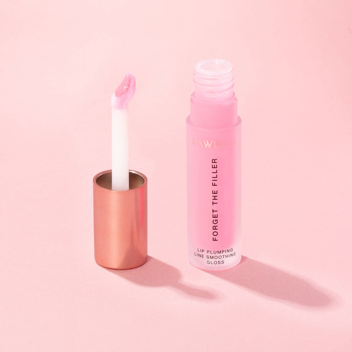 Forget The Filler Lip Plumping Line Smoothing Gloss - Daisy Pink