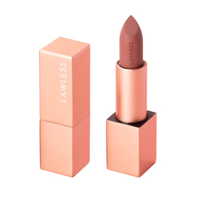 Forget the Filler Lip-Plumping Line-Smoothing Satin Cream Lipstick - Morrocco